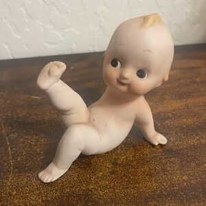 Vintage Kewpie Porcelain Bisque Doll 3"